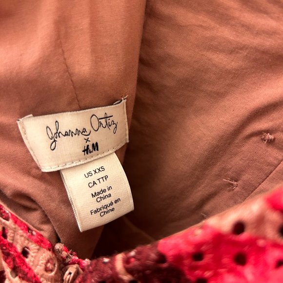 Johanna Ortiz x H&M Eyelet Embroidered Dress NEW W/O TAGS - Picture 7 of 9